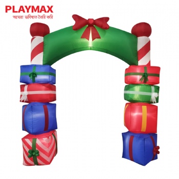 8F Christmas inflatable giftbox arch