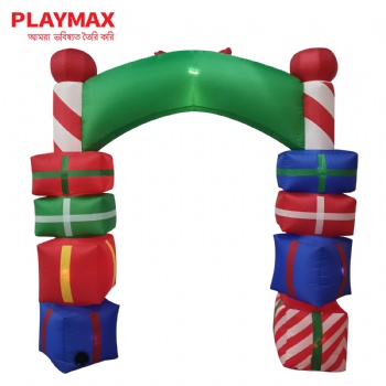 8F Christmas inflatable giftbox arch